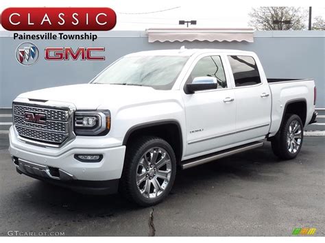 2017 White Frost Tricoat Gmc Sierra 1500 Denali Crew Cab 4wd 120084037