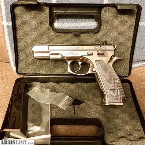 Armslist For Saletrade Cz 75b High Polish Stainless 9mm