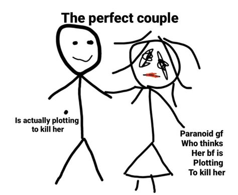 On A Whim Perfect Couple Fictional Characters Paranoid