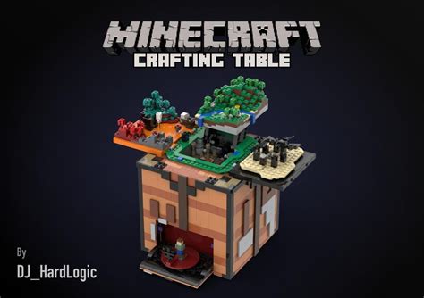 Lego Moc Minecraft Crafting Table By Djhardlogic Rebrickable Build