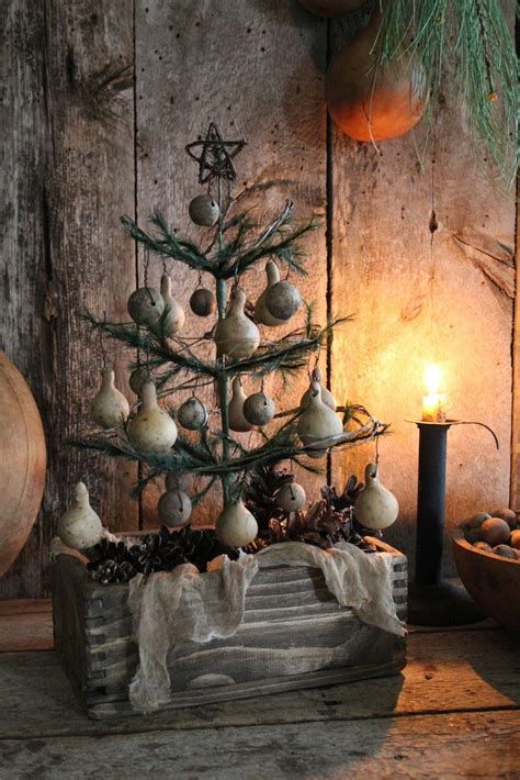 Primitive Early Homestead Look Holiday Feather Tree Gathering