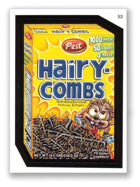 Honey Comb Real Product For Wacky Packages Hairy Combs