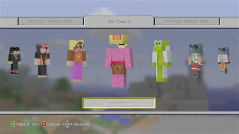Minecraft Xbox 360 Edition Skin Pack 1 All Skins Youtube