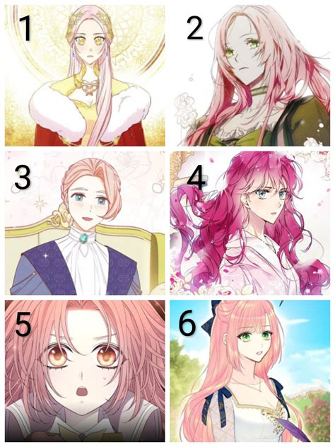 Pink Haired Manhwa Characters
