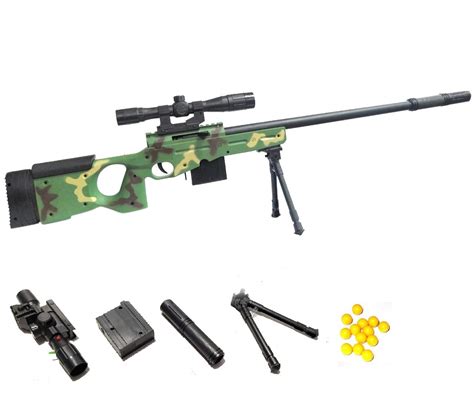 Buy Halo Nation® Airsoft Camouflage Awm M24 Toy Gun With Bb Bullet Blaster Mode Sniper Gun Toy