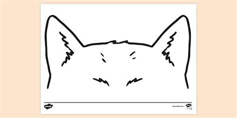 Free Wolf Ears Colouring Sheet Colouring Sheets
