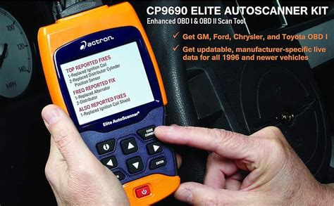 Actron Cp9690 Elite Autoscanner Kit Enhanced Obd I And Obd Ii Scan Tool