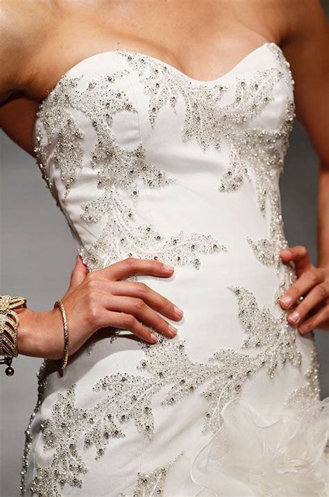 Wedding Dress With Beaded Bodice From Jim Hjelm Spring 2013 Click To