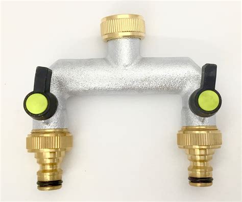 Two Way Brass Garden Tap Connection