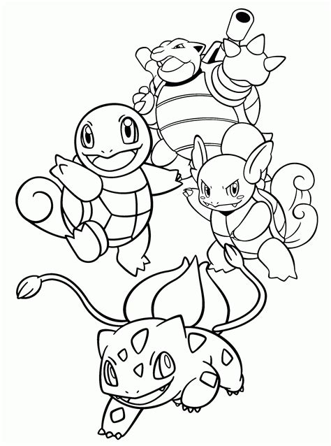 Pokemon Coloring Pages Squirtle Free Printable Templates