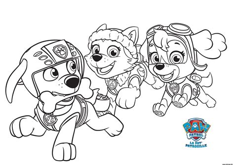 Paw patrol marshall broderimonster hama beads design. Pat Patrouille Everest Et Stella Colorier Dessin A ...