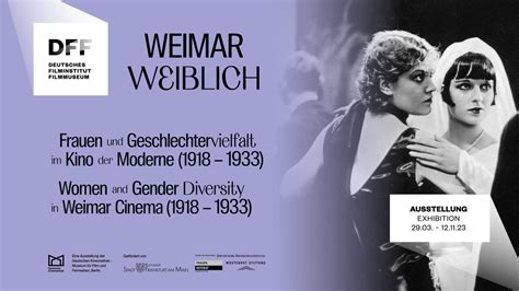 Weimar Weiblich Women And Gender Diversity In Weimar Cinema 1918