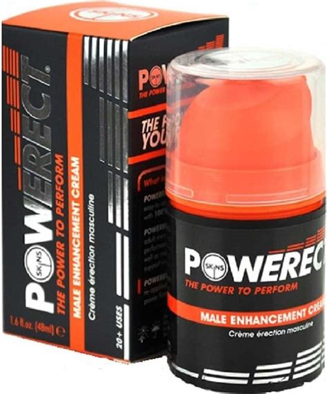 skins sexual health powerect male enhancement topical cream 100 natural 48ml pump uk