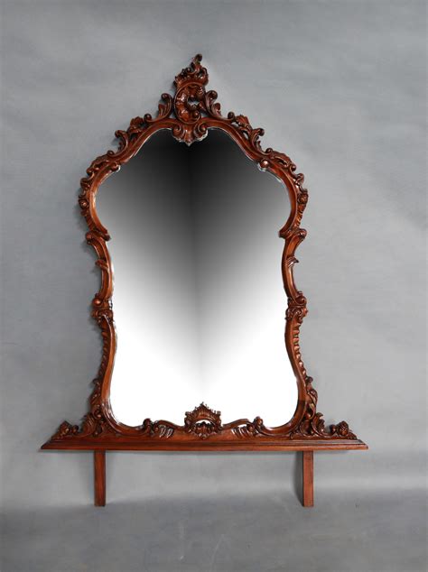 Solid Mahogany Wood Hand Crafted Large Wall Mirror | Turendav Australia | Antique Reproduction ...