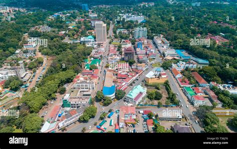 Aerial View Of The City Of Arusha Tanzania Stock Photo Alamy