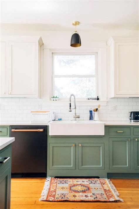 Green Two Tone Kitchen Cabinets The Future Is Green Run To Radiance