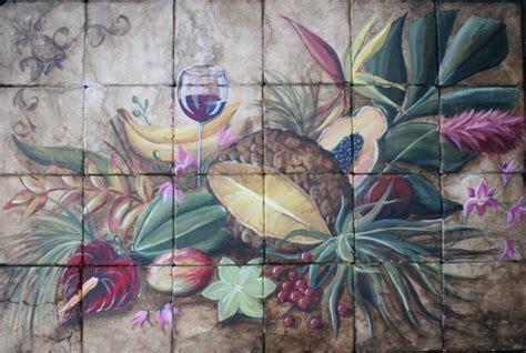 Fruits And Vegetables Tile Murals