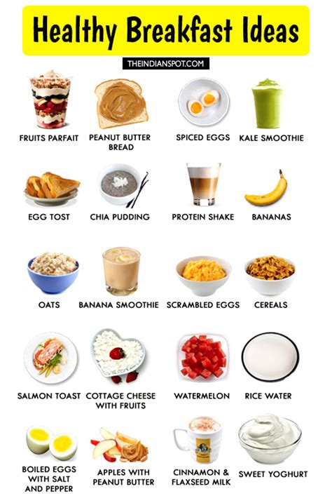But you don't need to stick religiously to oats, as many healthy breakfasts are also tasty. 20 BEST FOODS FOR BREAKFAST