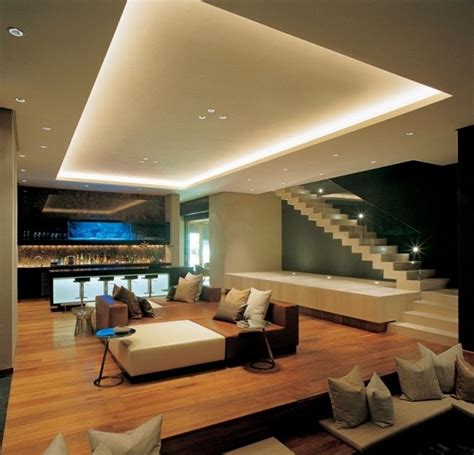 Deckenbeleuchtung wohnzimmer sollten es decken einbau oder. Abgehängte Decke: 83 LED Ideen für indirekte Deckenbeleuchtung