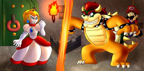 Collab Peach Vs Bowser By Jsgentertainment On Deviantart