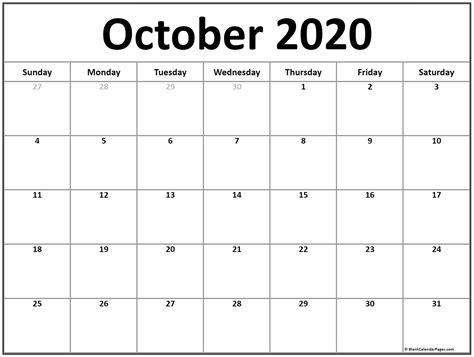 Zodiac Calendar October 2020 Calendar Printables Free Templates
