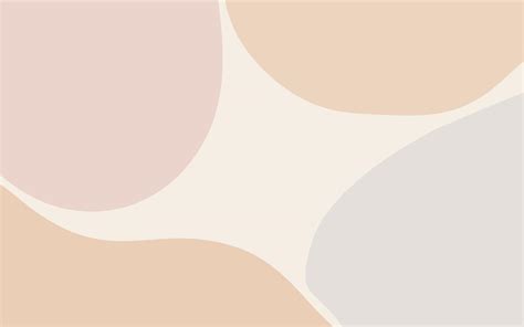 Fashion Stylish Templates Abstract Shapes And Line In Nude Pastel