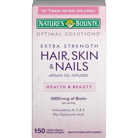 Natures Bounty Optimal Solutions Hair Skin And Nails Extra