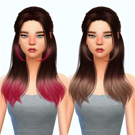 60 Best Sims 4 Cc Hair Images On Pinterest Sims Cc Sims