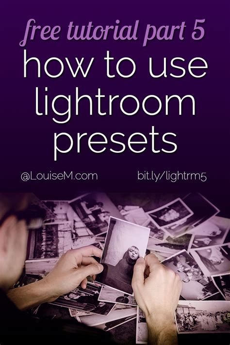 The preset can be used in lightroom now, and you will find it when you open the presets tab under user presets. Adobe Lightroom Tutorial 5: How To Use Presets