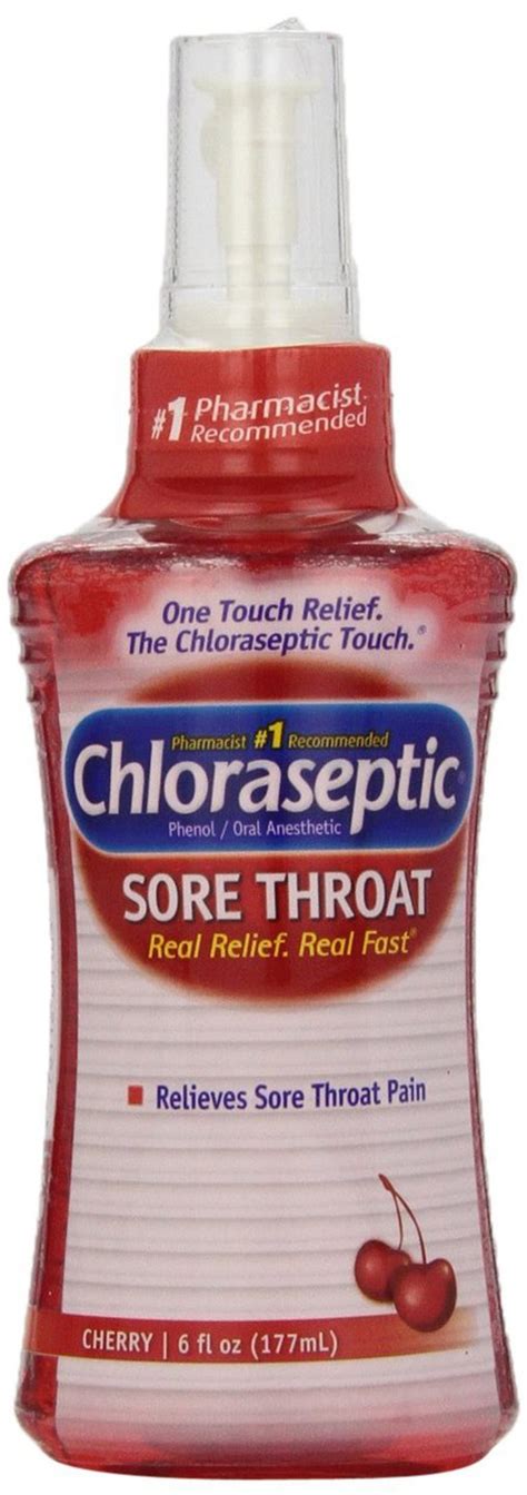 Chloraseptic Sore Throat Spray Cherry 6 Oz 177 Ml