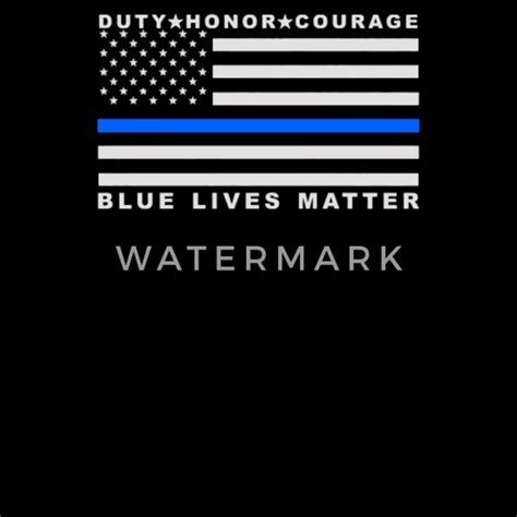 Blue Lives Matter Flag Thin Blue Line Police Honor Womens T Shirt
