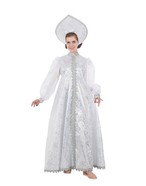 Snow Maiden Russian Costume White