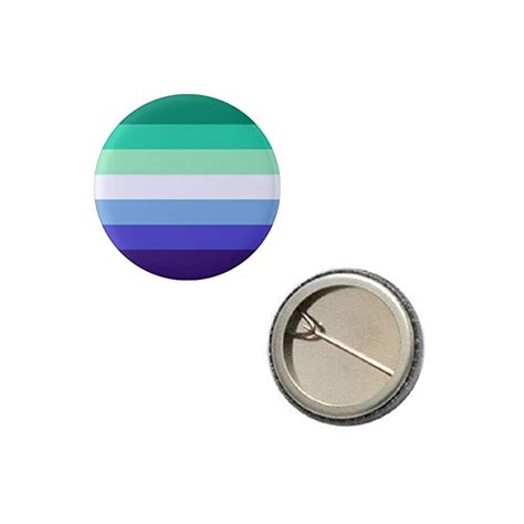 Amazon Gay Man Gay Male Gay Bear Pride Flag Pin 1 Round Circle