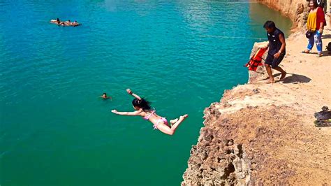 Cliff Jumping at the Chiang Mai Grand Canyon - Skye Travels