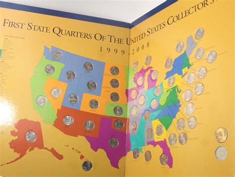 First State Quarters Of The Us Collectors Map 1999 2008 Property Room