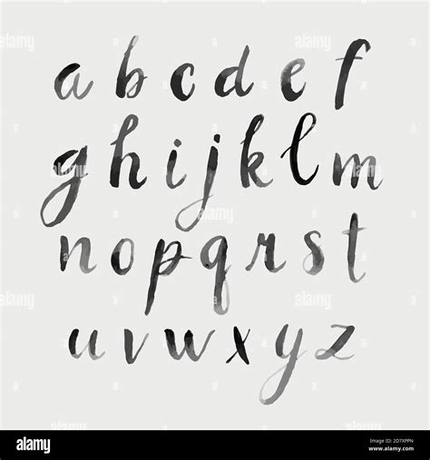 Handwritten Typography Alphabet Stock Vector Image And Art Alamy
