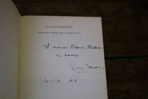 Lacan Ecrits Signed Book First Edition Edition