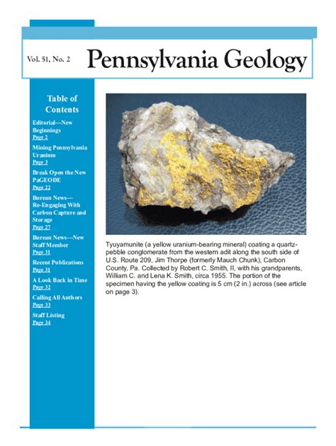 Fillable Online Interactive Map Of Pennsylvanias Geology And Natural