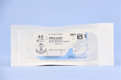 Ethicon Suture 8581h 4 0 Prolene Blue 36 Bb Taper Double Armed