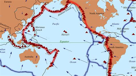 Map Of Ring Of Fire Earthquakes