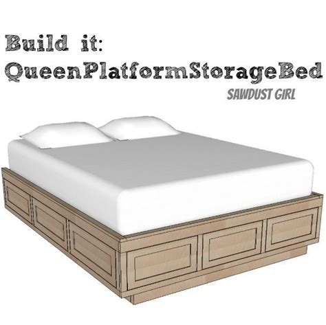 Queen Platform Bed Woodworking Plans Ofwoodworking