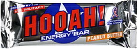 Hooah Peanut Butter Energy Bar 229 Oz Nutrition Information Innit