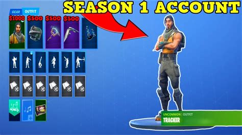 These images are used in the item shop and locker. SEASON 1 RARE TRACKER ACCOUNT! | Fortnite Stacked Account ...