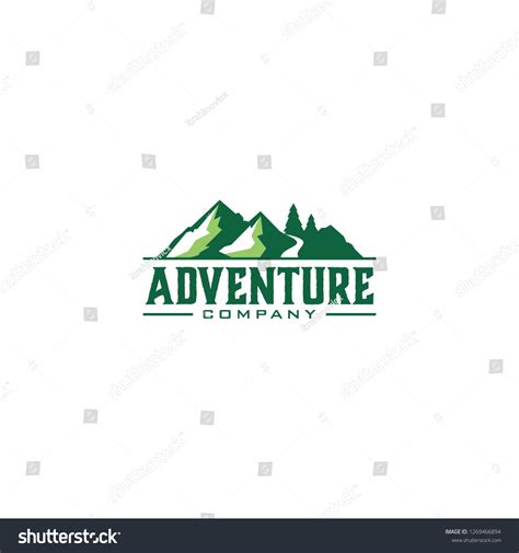 Green Mountain Logo Royalty Free Stock Vector 1269466894