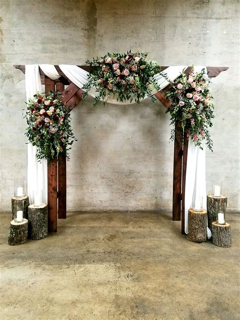 Beautifully Draped Wedding Arbor Wedding Arch Ceremony