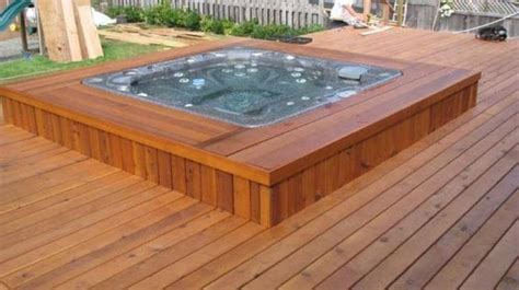 20 Sunken Hot Tub In Deck