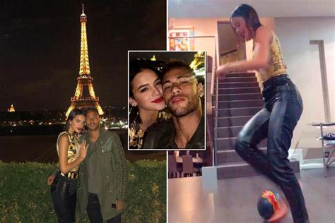 Neymars Girlfriend Bruna Marquezine Shows Off Football Skills In Five