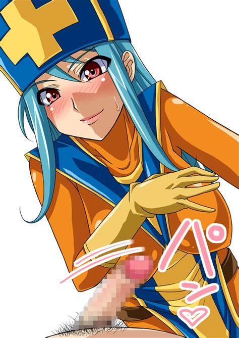 Rule 34 Blue Hair Blush Bodysuit Breasts Censored Dragon Quest
