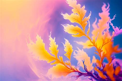 Premium Photo Magic Art Wallpaper Colorful Flower On Neon Nature