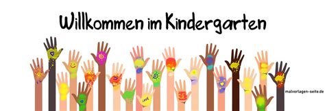 Willkommen Im Kindergarten Banner Ausmalbild Kostenlos Herunterladen